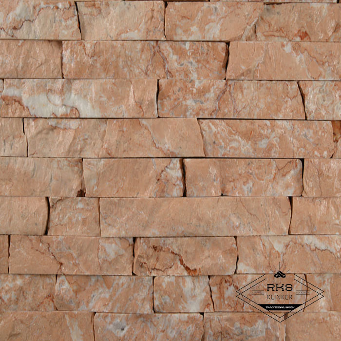 Фасадный камень Полоса - Мрамор Rosa Spring в Старом Осколе